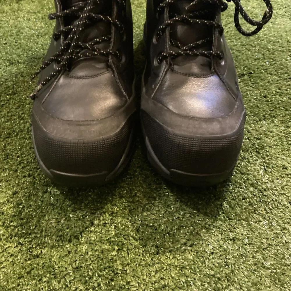Nike ACG Air Max Hiking Combat Work Boots Men’s 15 Black Leather Shoes